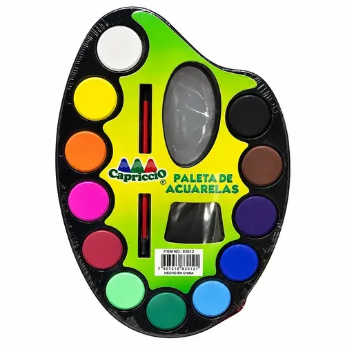 Acuarela Paleta 12 Col.