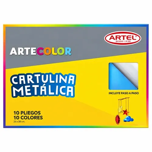 Block Artel Cartulina Metalica