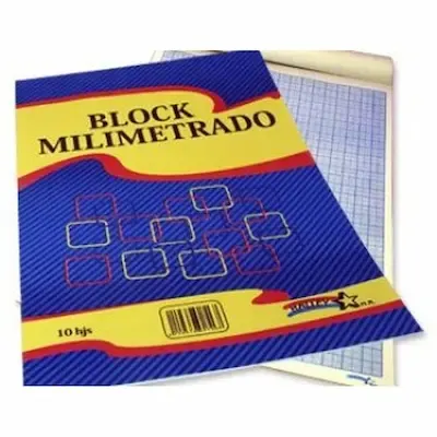 Block Milimetrado Oficio 10 Hjs.