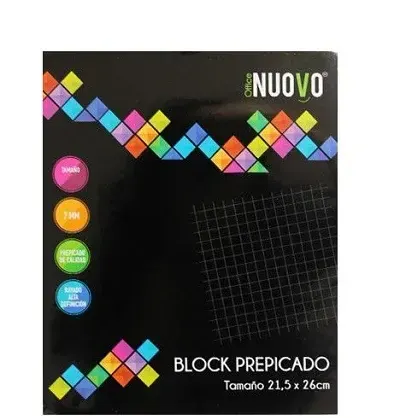 Block Prepicado Nuovo Carta
