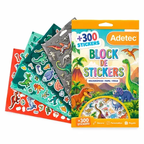 Block Stickers Dinosaurios