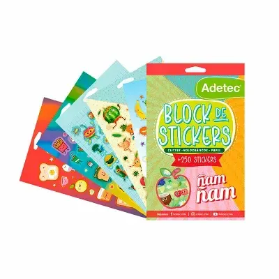 Block Stickers Ñam Ñam