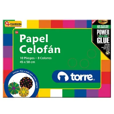 Block Torre Papel Celofan