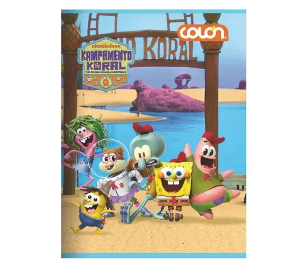 Cuaderno College 7mm 80 Hjs Colon Bob Esponja