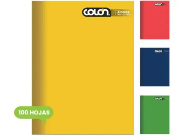 Cuaderno Doblez Colon 100hjs