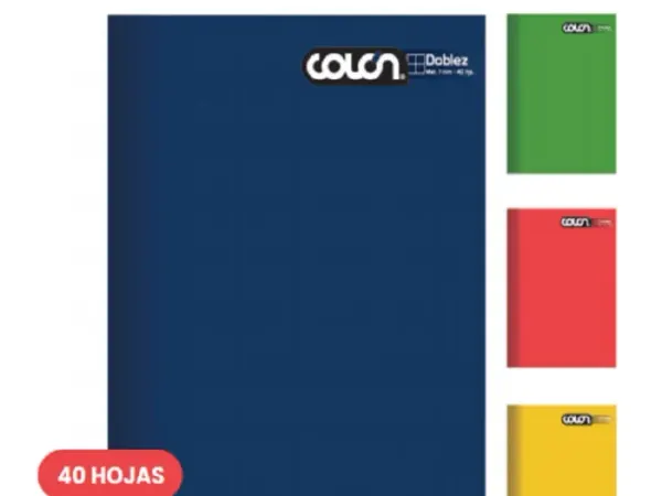 Cuaderno Doblez Colon 40 Hjs