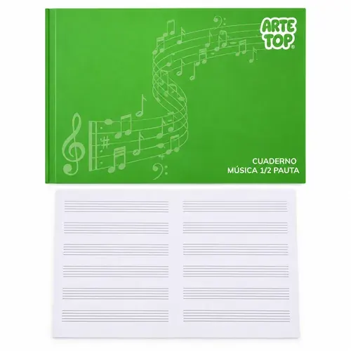 Cuaderno Musica 1/2 Pauta 10 Hjs Arte Top