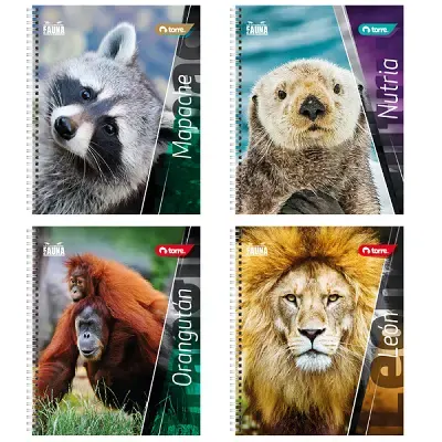 Cuaderno Universitario Torre 7m Fauna