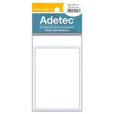 Etiqueta Adhesiva 80 X 110 Mm