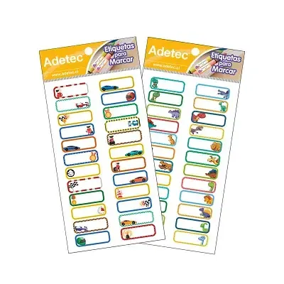 Etiqueta Adhesiva Marca Utiles Niño 44x13 Mm