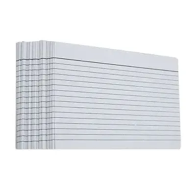 Ficha Bibliografica Grande 5x8