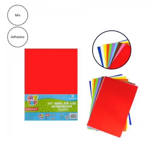 Goma Eva 20*30 Lisa Adhesiva Arte Top 10 Unid