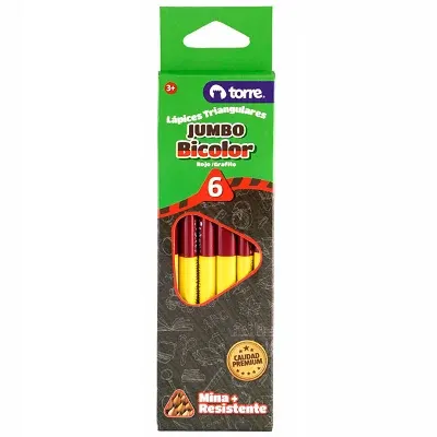 Lapiz Bicolor Duo Jumbo Torre