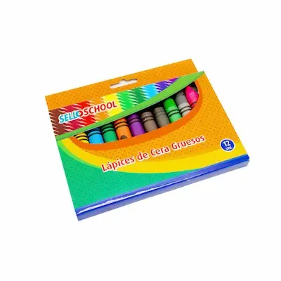 Lapiz Cera Sellopencil 12 Col.