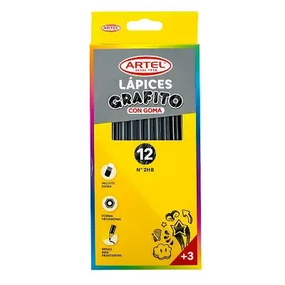 Lapiz Grafito Artel Hexagonal C/G Artel