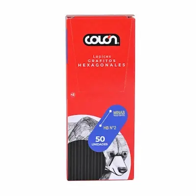 Lapiz Grafito Colon Hexagonal N°2 X50
