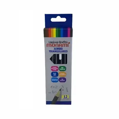 Lapiz Grafito Monami Jumbo