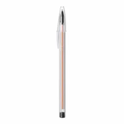 Lapiz Pasta Bic P/Fina Negro 12 Unid