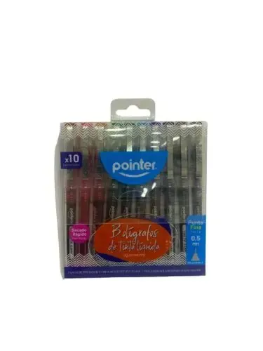 Lapiz Roller 0.5 Pointer Set X10