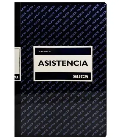 Libro Asistencia Auca 100 Hjs.