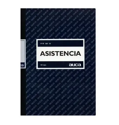 Libro Asistencia Auca 50 Hjs.