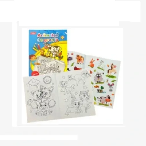 Libro P/Colorear con Stickers Skole