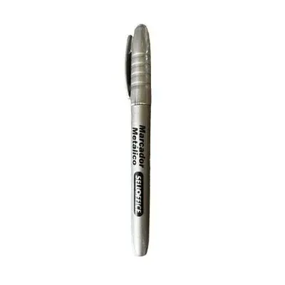 Marcador Selloffice Plateado