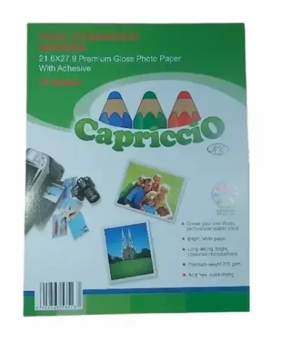 Papel Fotografico Autoadhesivo 20 Hjs 215 Grs