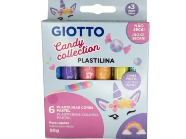 Plasticina Candy Giotto 6 Colores Pastel