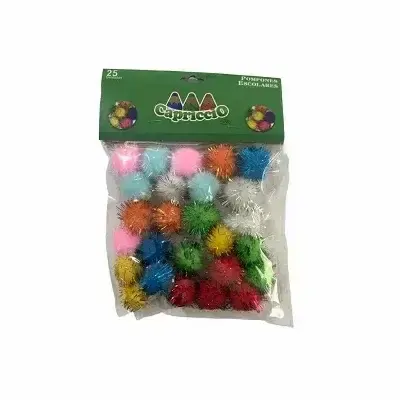 Pompon Capriccio Glitter 2.0 Cm