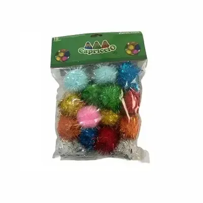 Pompon Capriccio Glitter 3.0 Cm