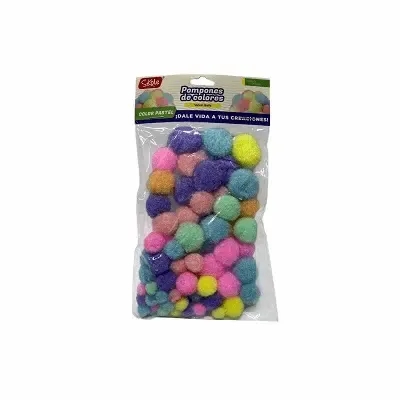 Pompon Skole Surtido Pastel