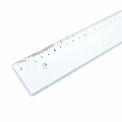 Regla Plastica 20 Cm Gruesa