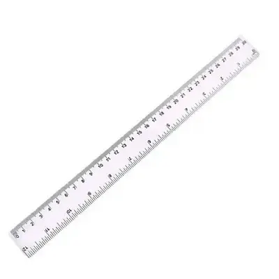 Regla Plastica 30 Cm Gruesa