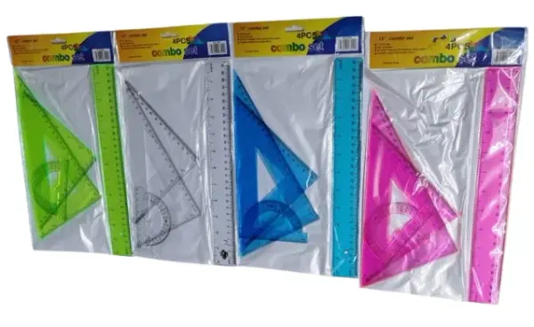 Set Regla de 30 Cm Gruesa