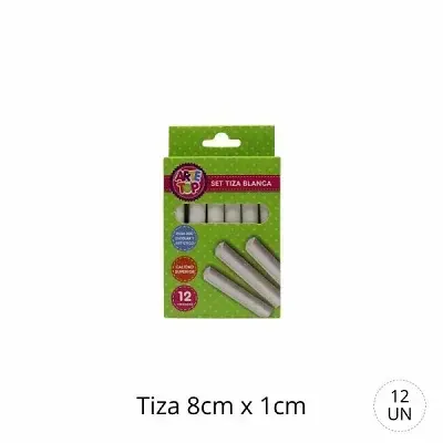 Tiza Blanca Arte Top 12 Unid